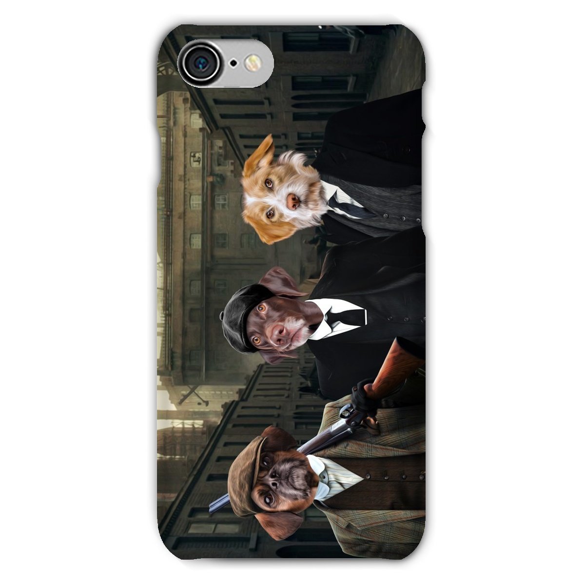 Pet Portraits | The 3 Brothers (Peaky Blinders Inspired): Custom Pet Phone Case | Paw & Glory