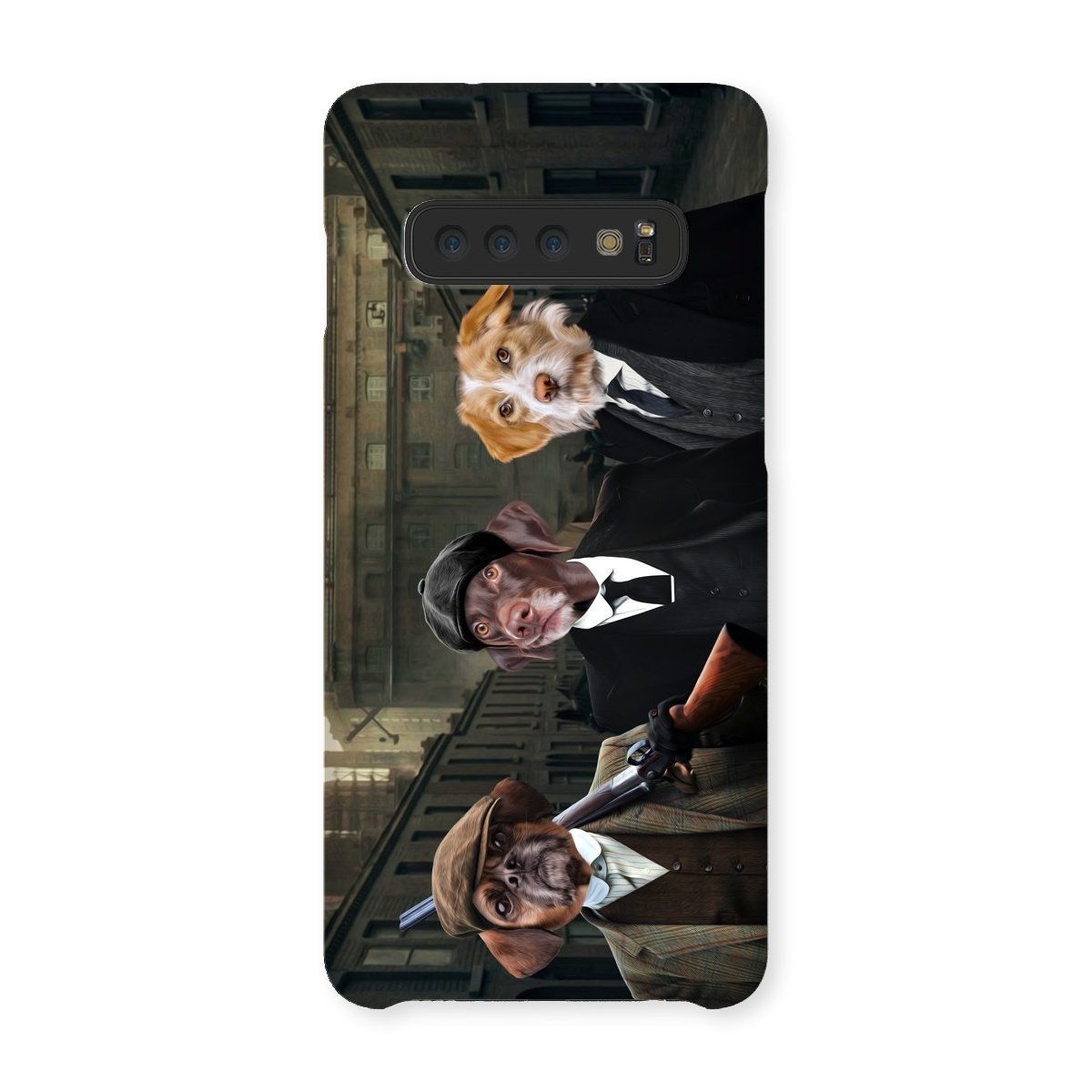 Pet Portraits | The 3 Brothers (Peaky Blinders Inspired): Custom Pet Phone Case | Paw & Glory