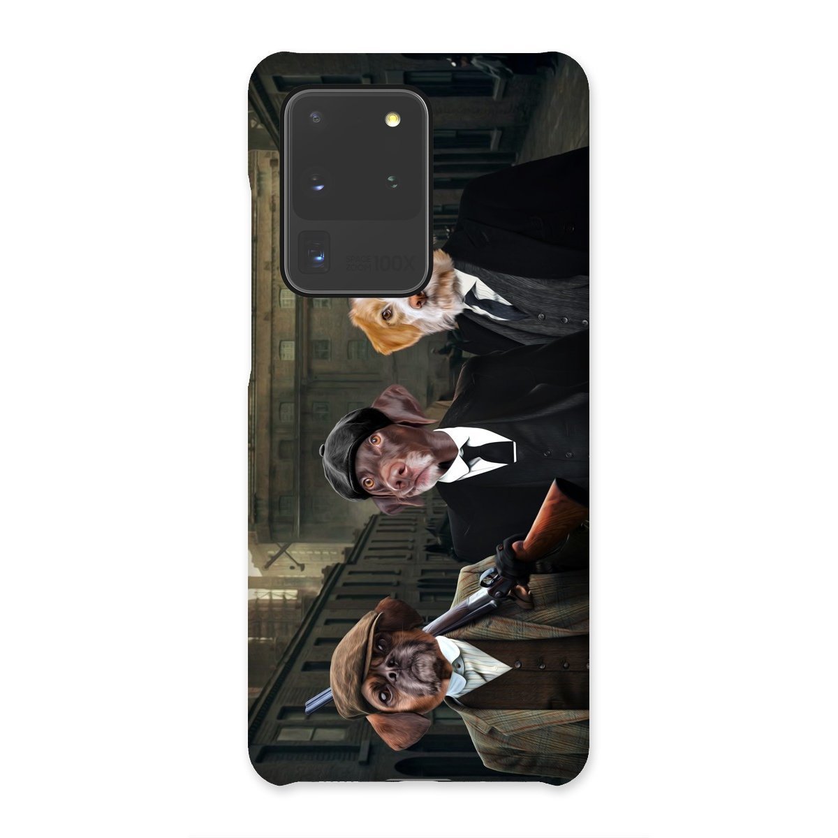 Pet Portraits | The 3 Brothers (Peaky Blinders Inspired): Custom Pet Phone Case | Paw & Glory