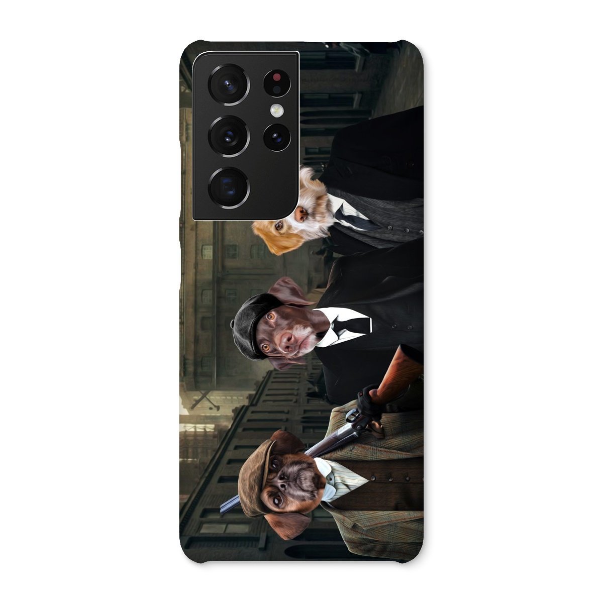 Pet Portraits | The 3 Brothers (Peaky Blinders Inspired): Custom Pet Phone Case | Paw & Glory