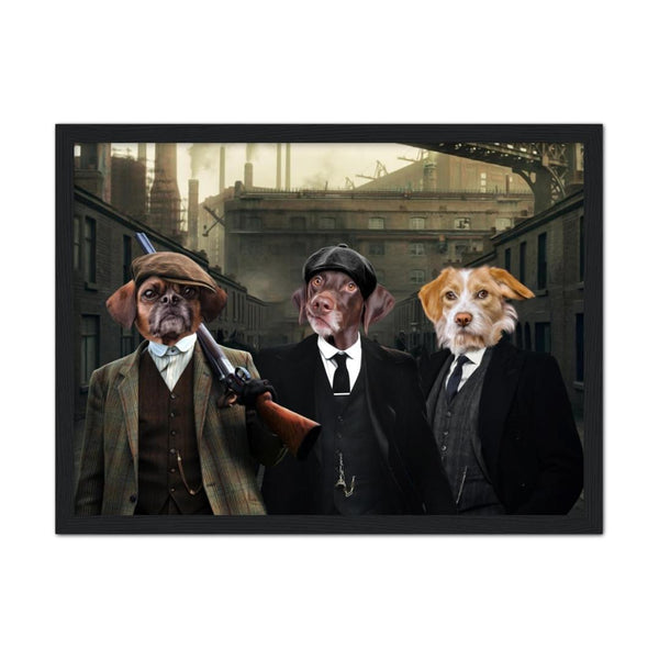1920s Gangster Trio Custom Pet Portrait | Paw & Glory