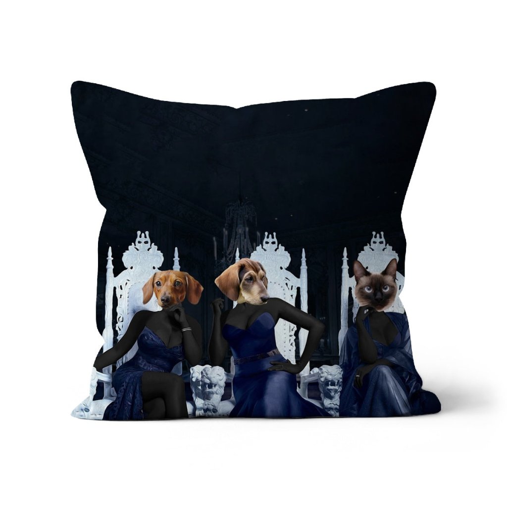 Pet Portraits | The 3 Housewives Of Atlanta: Custom Pet Pillow | Paw & Glory