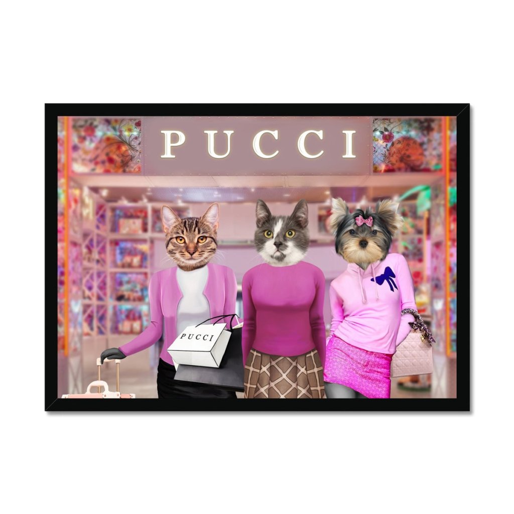 Pet Portraits | The 3 Mean Girls: Custom Pet Portrait | Paw & Glory