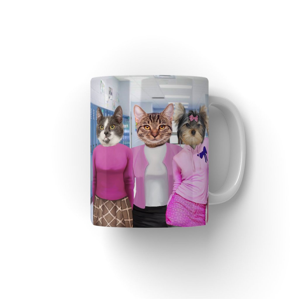 Pet Portraits | The 4 Mean Girls: Custom Pet Coffee Mug | Paw & Glory