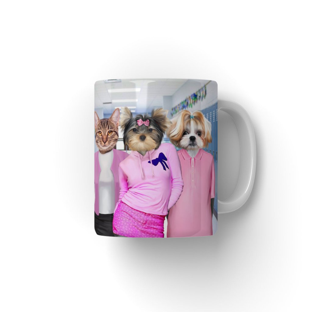Pet Portraits | The 4 Mean Girls: Custom Pet Coffee Mug | Paw & Glory