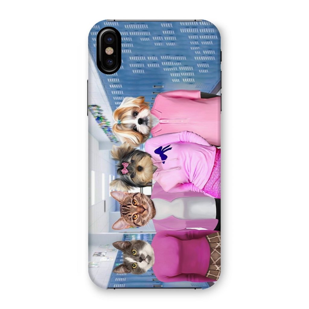 The 4 Mean Girls: Custom Pet Phone Case - Paw & Glory - Dog Portraits - Pet Portraits