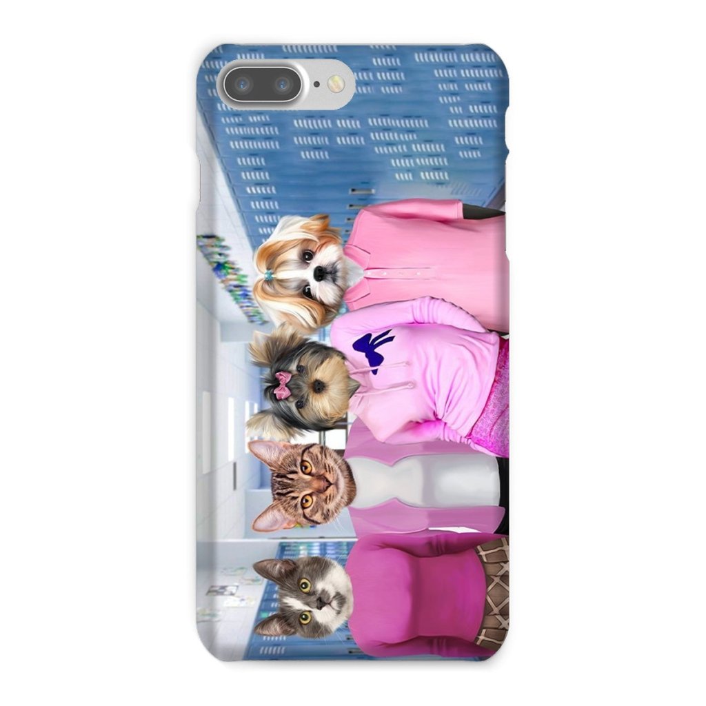 The 4 Mean Girls: Custom Pet Phone Case - Paw & Glory - Dog Portraits - Pet Portraits