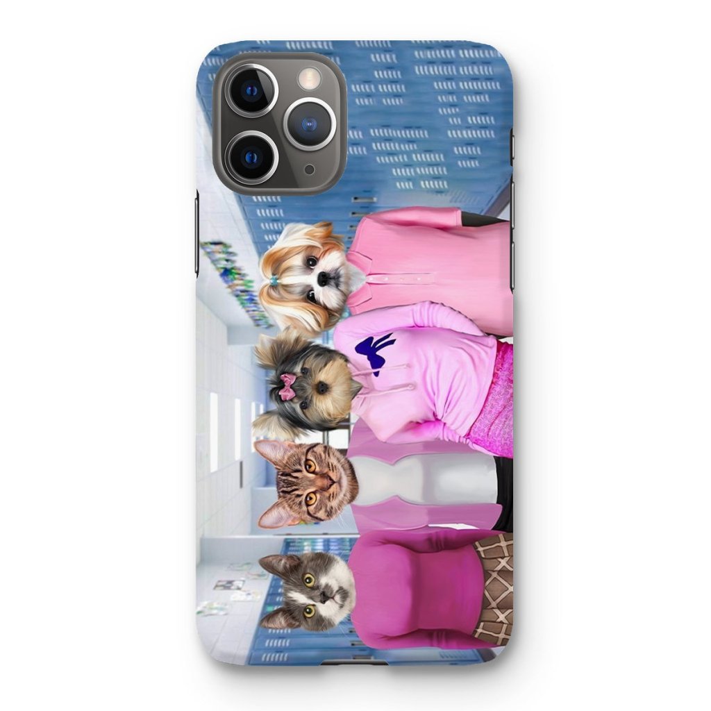 Pet Portraits | The 4 Mean Girls: Custom Pet Phone Case | Paw & Glory