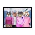 The 4 Mean Girls: Custom Pet Portrait