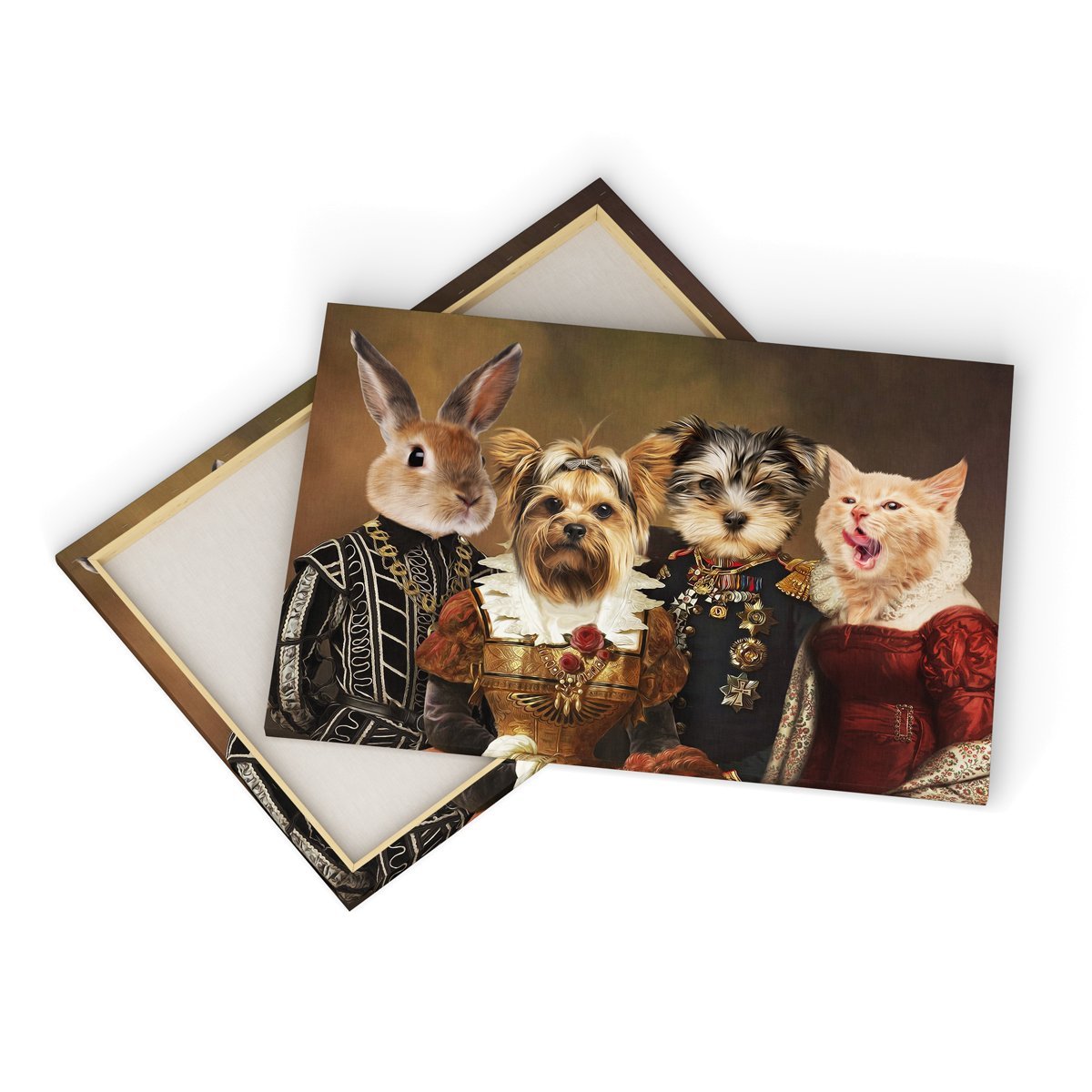 Pet Portraits | The 4 Nobles: Custom Pet Canvas | Paw & Glory