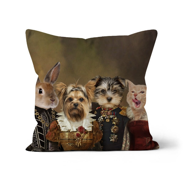 The 4 Nobles: Custom Pet Pillow | royal pet portrait | Paw & Glory
