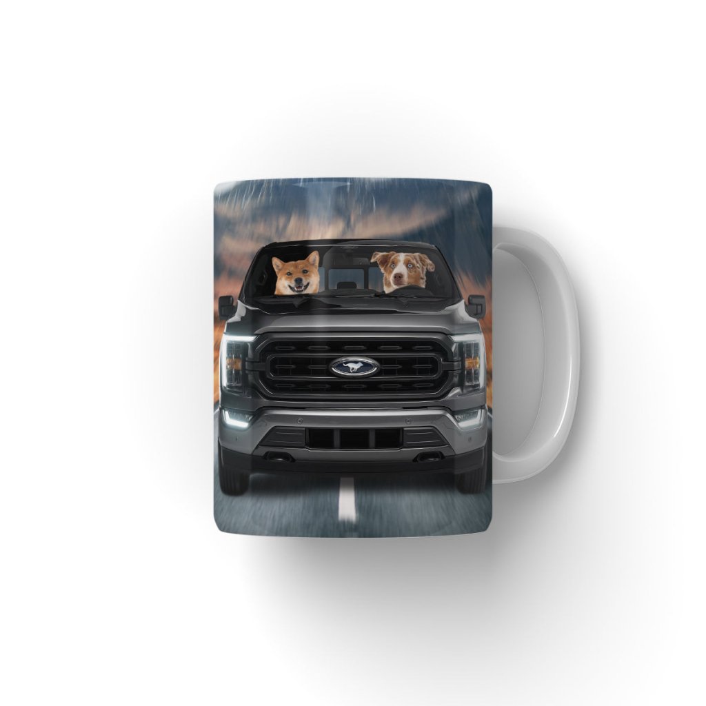 Pet Portraits | The 4x4 Big Truck: Custom Pet Coffee Mug | Paw & Glory