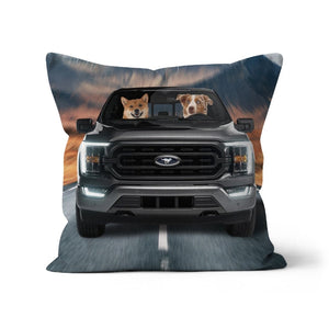 The 4x4 Big Truck: Custom Pet Pillow - Paw & Glory - Dog Portraits - Pet Portraits
