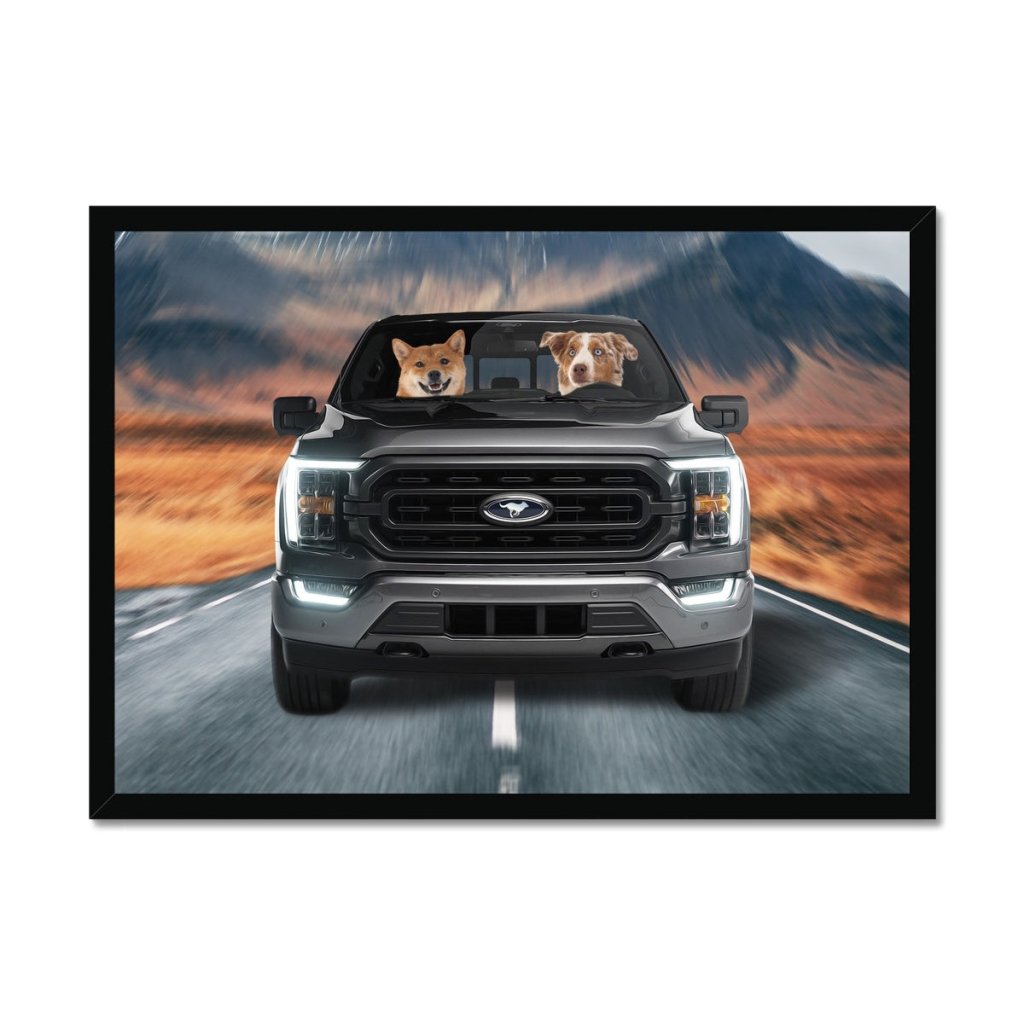Pet Portraits | The 4x4 Big Truck: Custom Pet Portrait | Paw & Glory