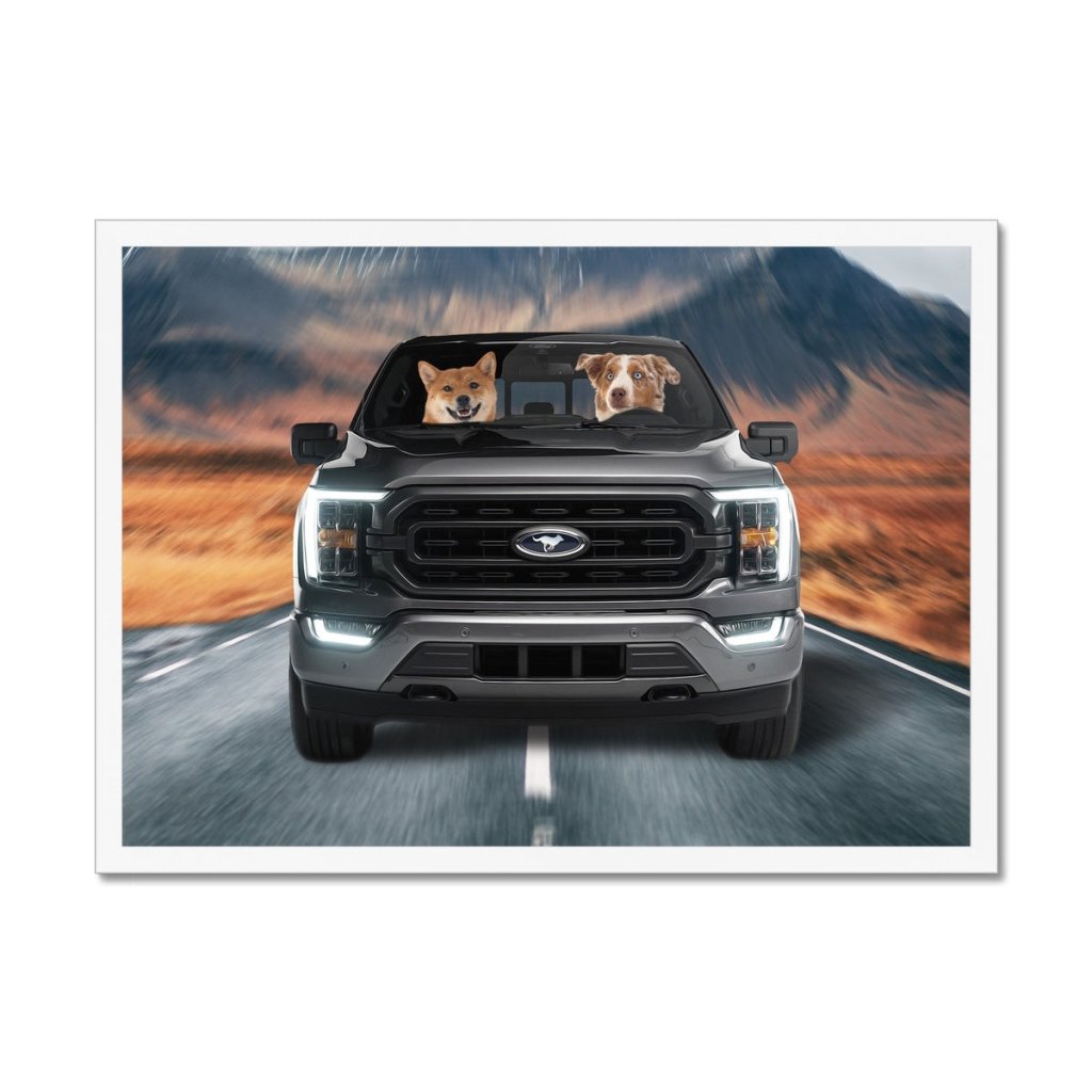 Pet Portraits | The 4x4 Big Truck: Custom Pet Portrait | Paw & Glory