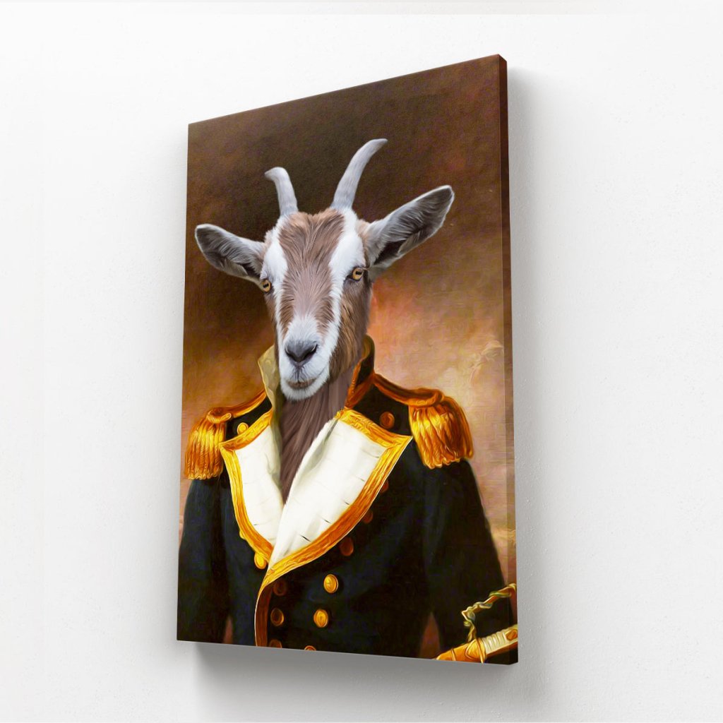 Pet Portraits | The Admiral: Animal Art Canvas | Paw & Glory