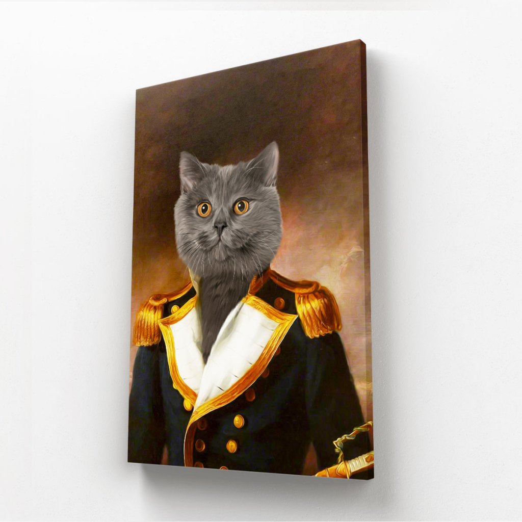 Pet Portraits | The Admiral: Animal Art Canvas | Paw & Glory