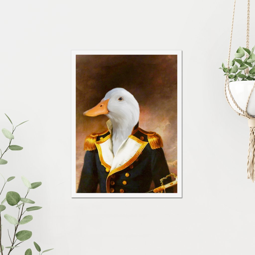 Pet Portraits | The Admiral: Animal Art Poster | Paw & Glory