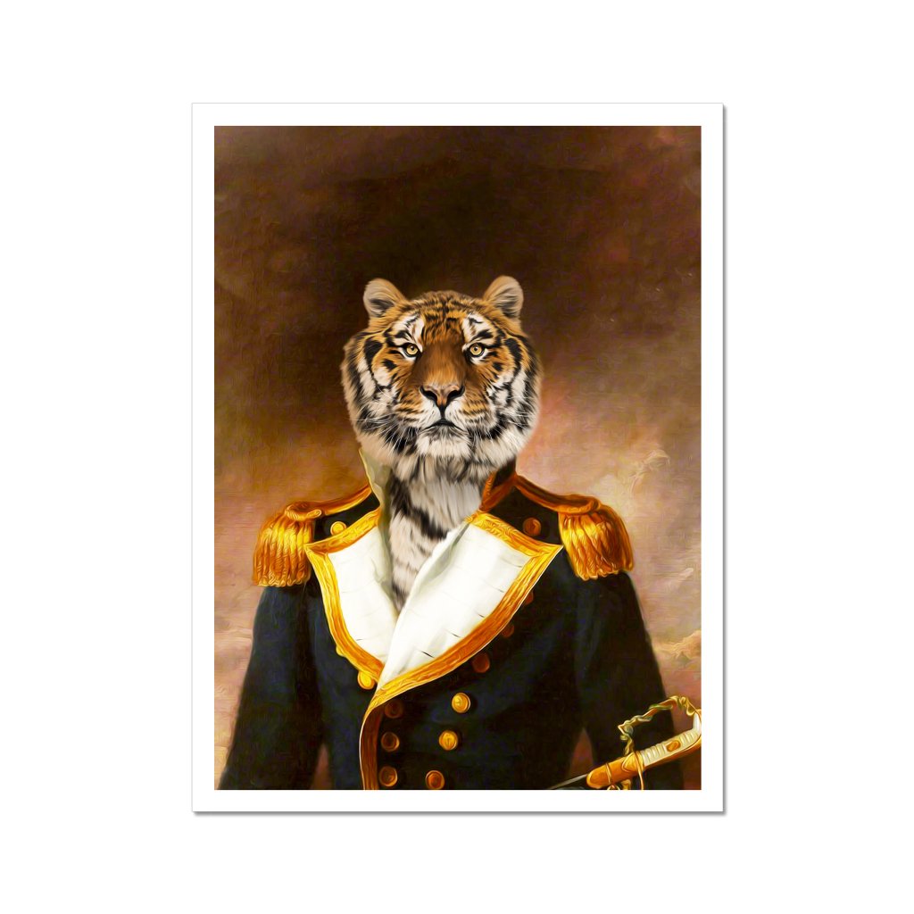 Pet Portraits | The Admiral: Animal Art Poster | Paw & Glory