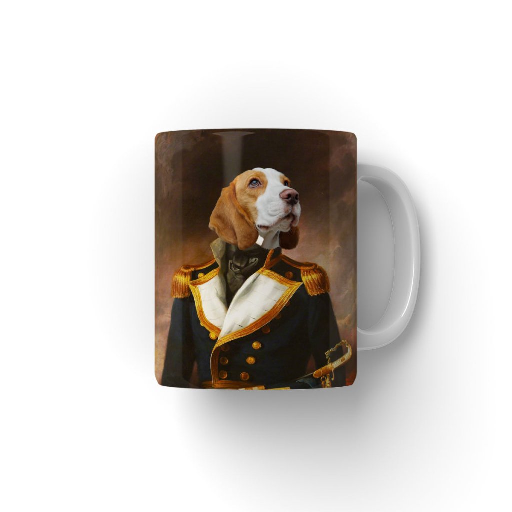 Pet Portraits | The Admiral: Custom Pet Coffee Mug | Paw & Glory