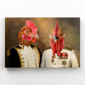 The Admiral & The Sergeant: Animal Art Canvas