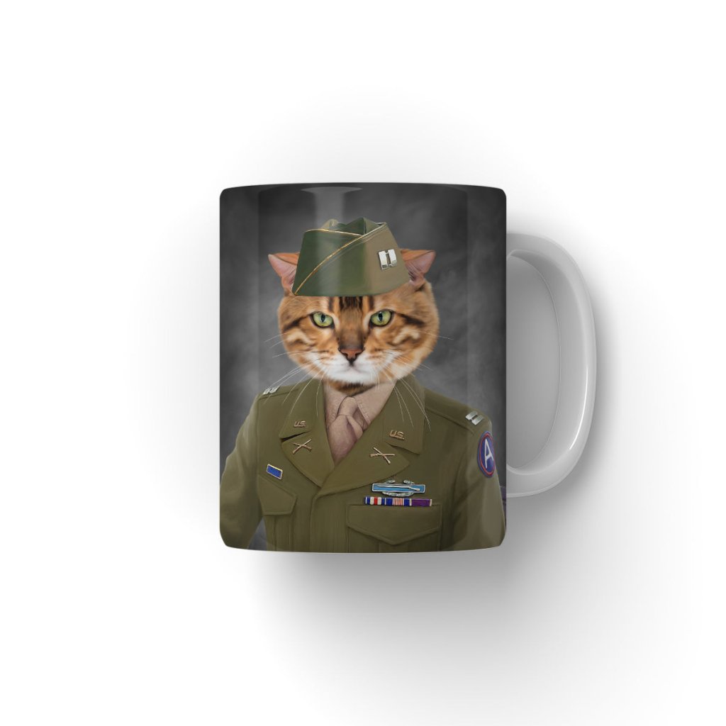 Pet Portraits | The Alpha Soldier: Custom Pet Coffee Mug | Paw & Glory
