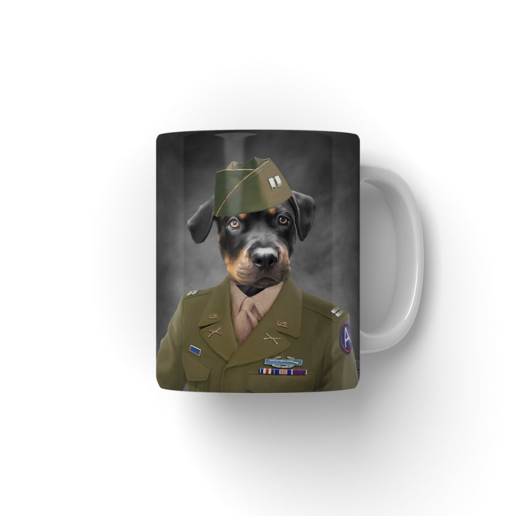 Pet Portraits | The Alpha Soldier: Custom Pet Coffee Mug | Paw & Glory
