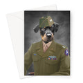 The Alpha Soldier: Custom Pet Greeting Card