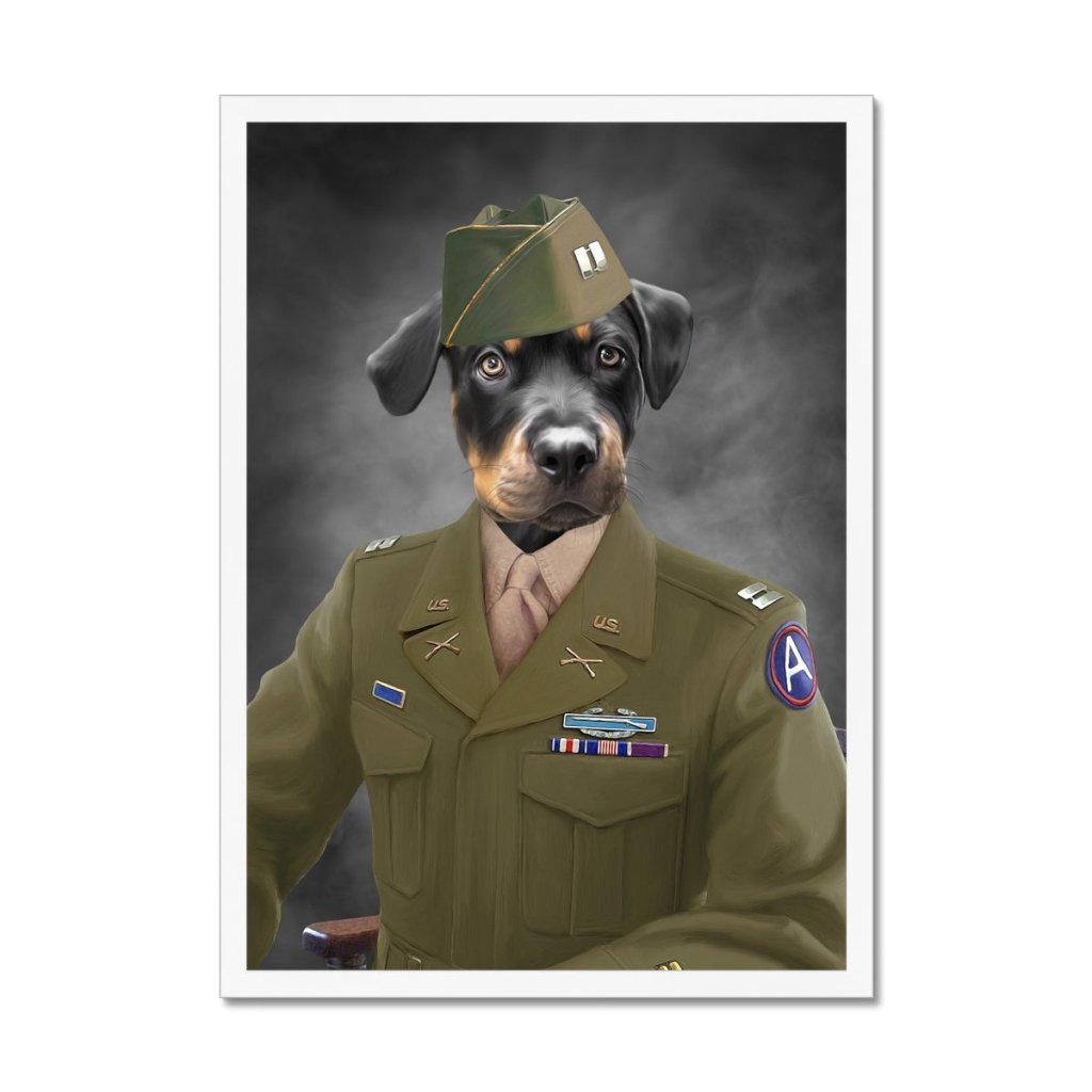 Pet Portraits | The Alpha Soldier: Custom Pet Portrait | Paw & Glory