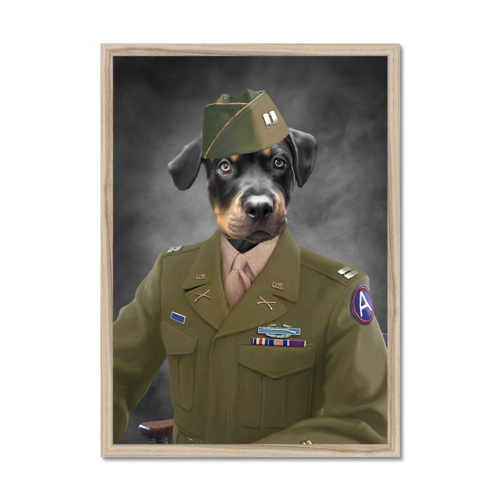 Pet Portraits | The Alpha Soldier: Custom Pet Portrait | Paw & Glory