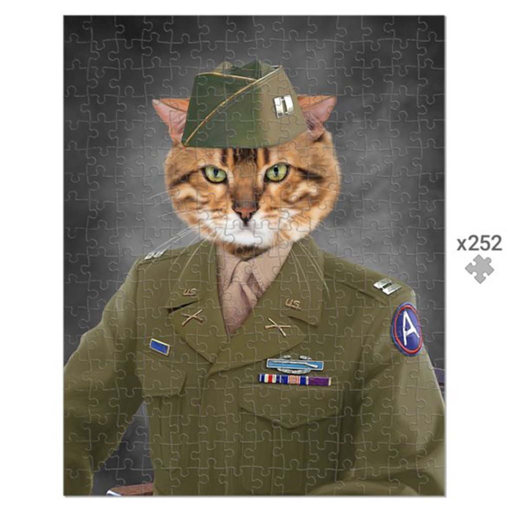 Pet Portraits | The Alpha Soldier: Custom Pet Puzzle | Paw & Glory