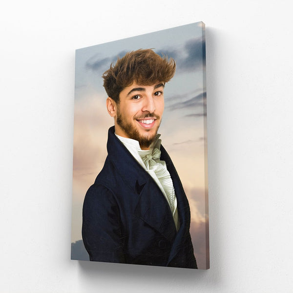 The Ambassador: Custom Male Canvas | custom pet canvas | Paw & Glory