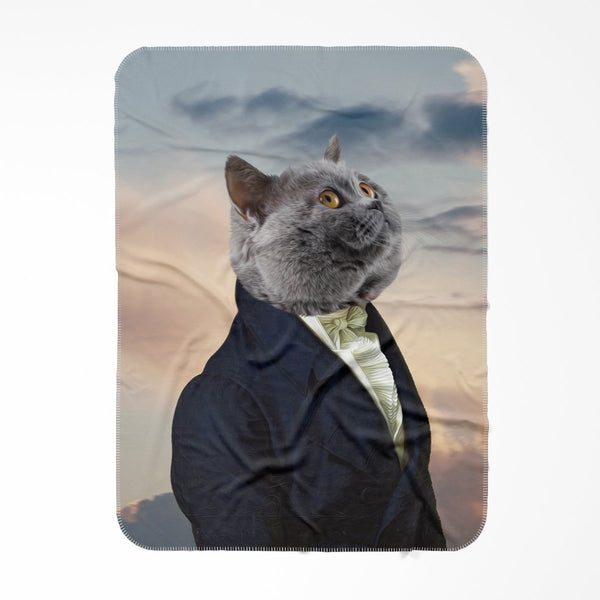 The Ambassador: Custom Pet Blanket | royal pet portrait | Paw & Glory