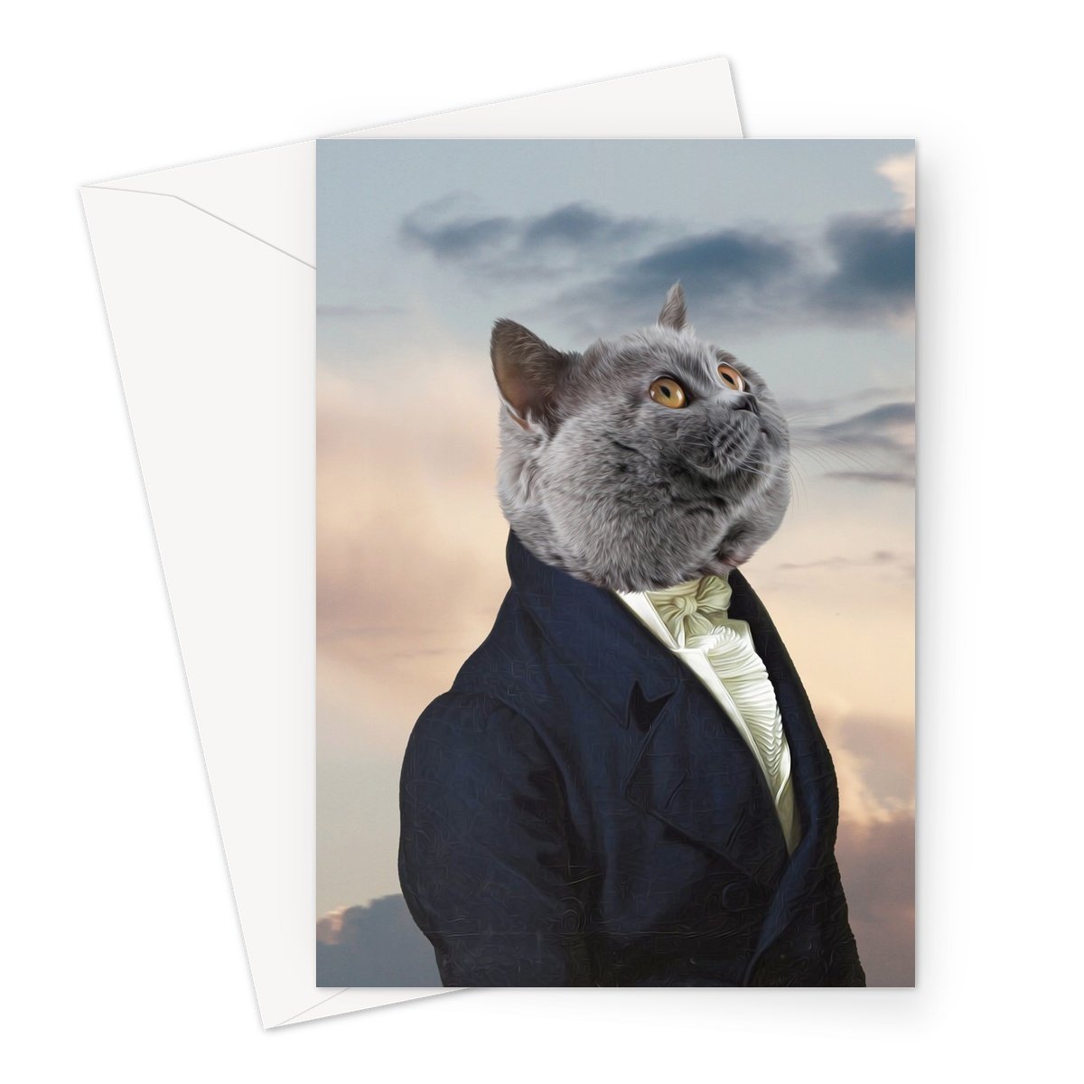 Pet Portraits | The Ambassador: Custom Pet Greeting Card | Paw & Glory