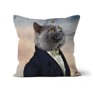 The Ambassador: Custom Pet Throw Pillow - Paw & Glory - #pet portraits# - #dog portraits# - #pet portraits uk#paw & glory, pet portraits pillow,dog on pillow, pet print pillow, print pet on pillow, custom cat pillows, pet face pillow