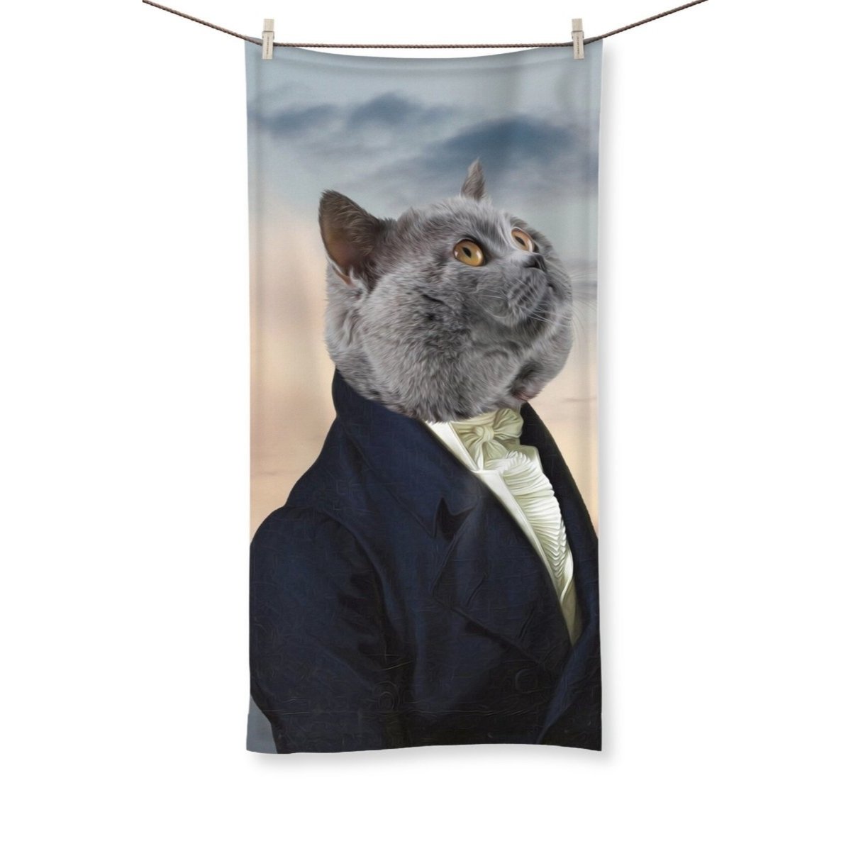 The Ambassador: Custom Pet Towel - Paw & Glory - Dog Portraits - Pet Portraits