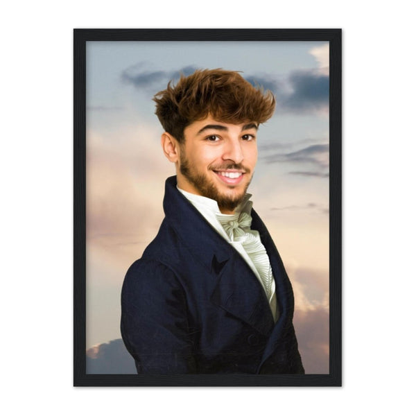 The Ambassador Male: Custom Hooman Portrait | framed pet portrait | Paw & Glory