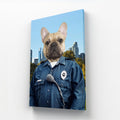 The American Cop: Custom Pet Canvas