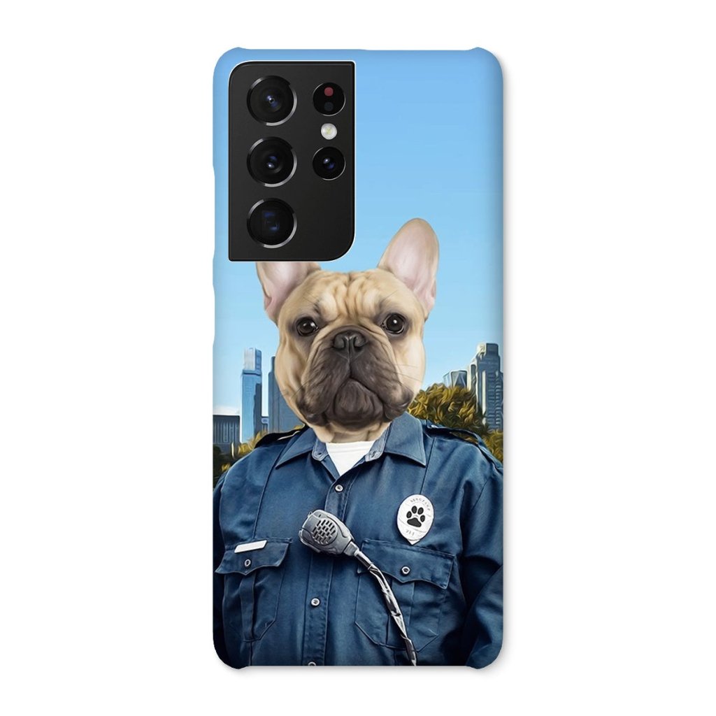 The American Cop: Custom Pet Phone Case - Paw & Glory - Dog Portraits - Pet Portraits