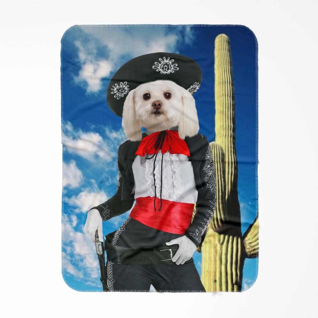 Pet Portraits | The Amiga: Custom Pet Blanket | Paw & Glory