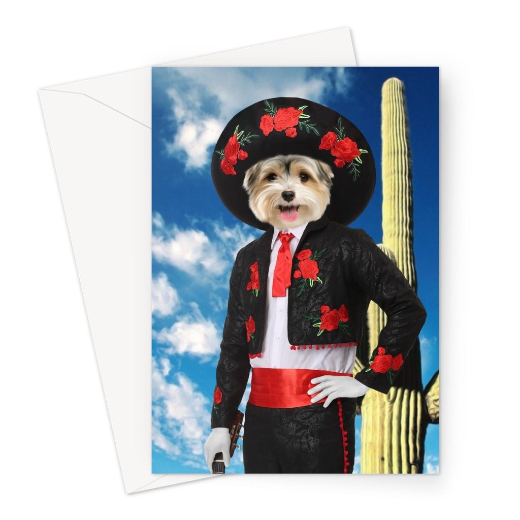 Pet Portraits | The Amigo: Custom Pet Greeting Card | Paw & Glory