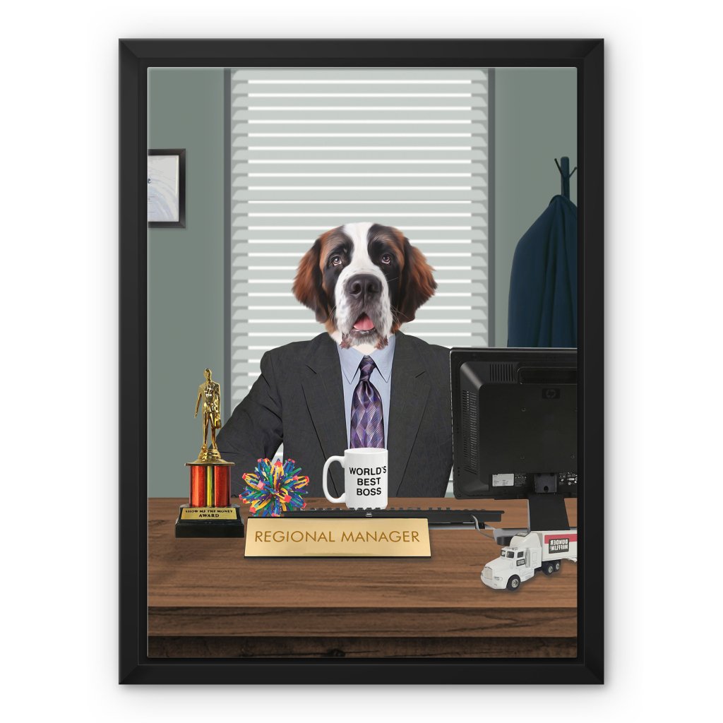 Pet Portraits | The Andy (The Office USA Inspired): Custom Pet Canvas | Paw & Glory