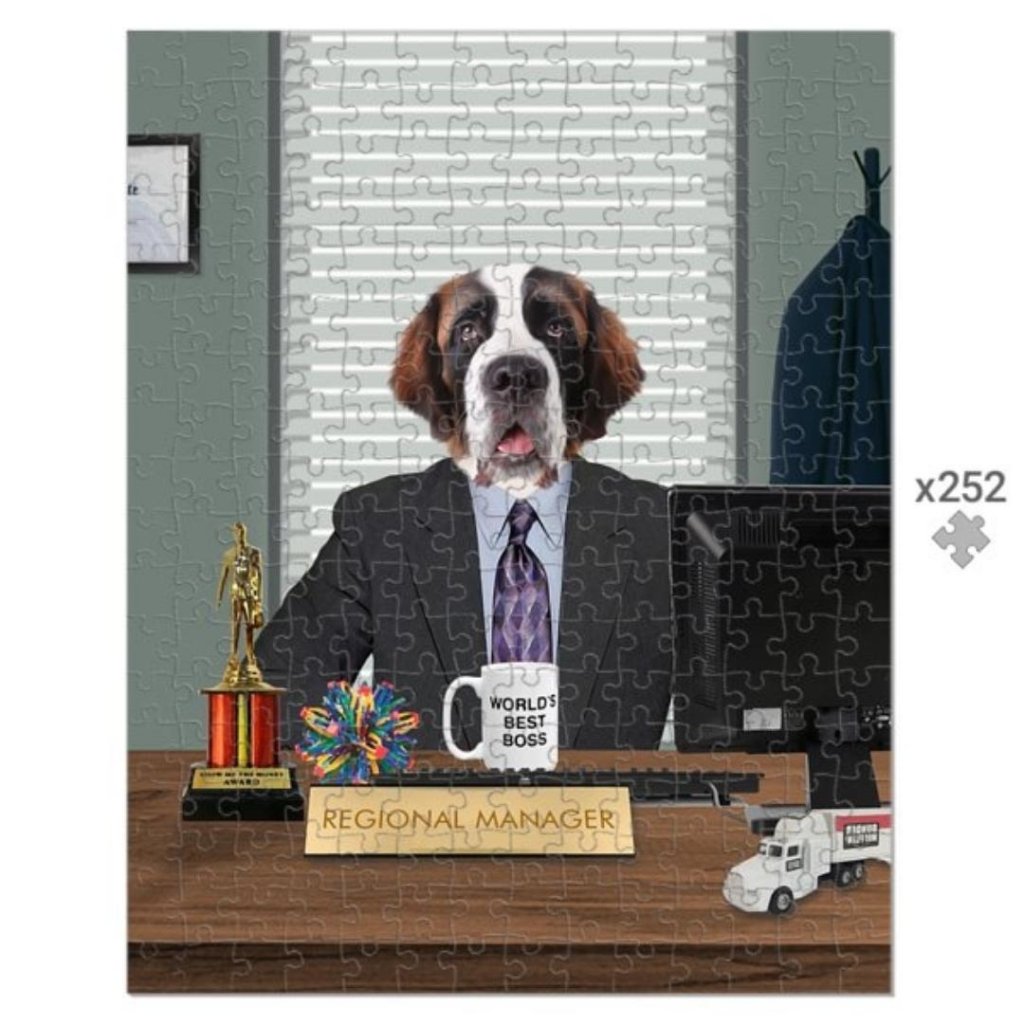 The Andy (The Office USA Inspired): Custom Pet Puzzle - Paw & Glory - Dog Portraits - Pet Portraits