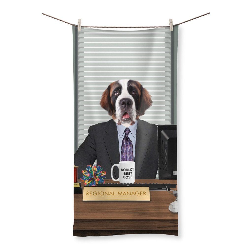Pet Portraits | The Andy (The Office USA Inspired): Custom Pet Towel | Paw & Glory