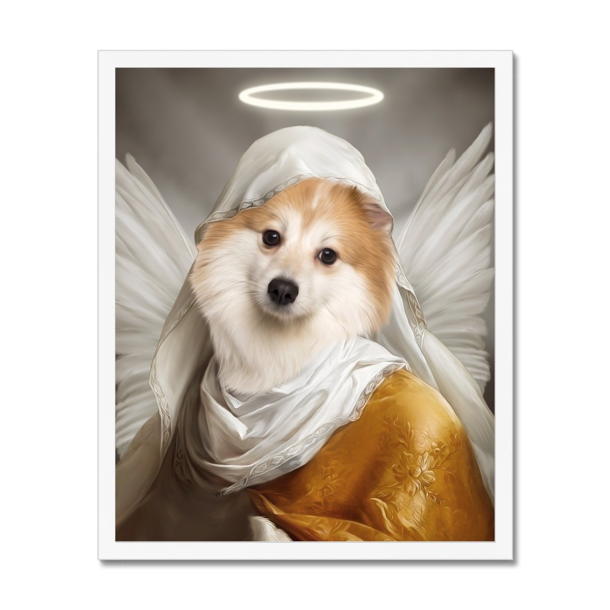 Pet Portraits | The Angel: Custom Pet Portrait | Paw & Glory