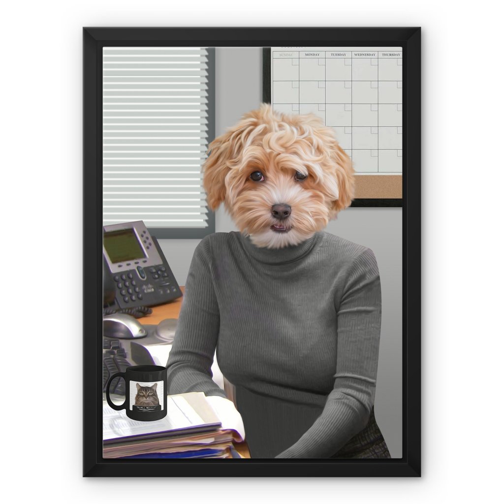 Pet Portraits | The Angela (The Office USA Inspired): Custom Pet Canvas | Paw & Glory