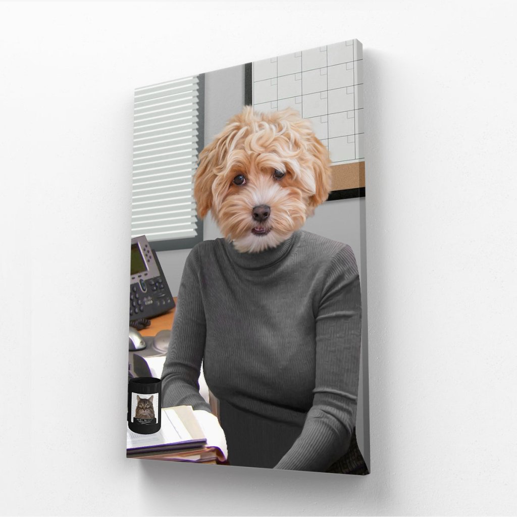 Pet Portraits | The Angela (The Office USA Inspired): Custom Pet Canvas | Paw & Glory