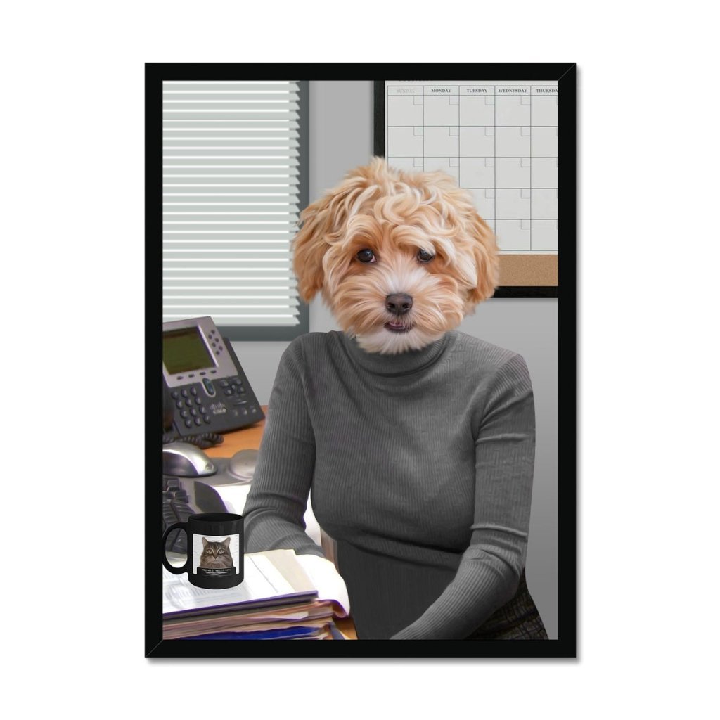 Pet Portraits | The Angela (The Office USA Inspired): Custom Pet Portrait | Paw & Glory