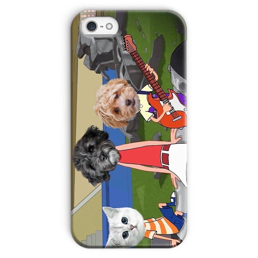 Pet Portraits | The Annoying Trio (Phineas & Ferb Inspired): Custom Pet Phone Case | Paw & Glory
