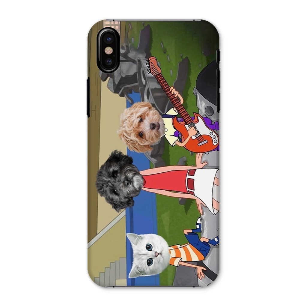Pet Portraits | The Annoying Trio (Phineas & Ferb Inspired): Custom Pet Phone Case | Paw & Glory